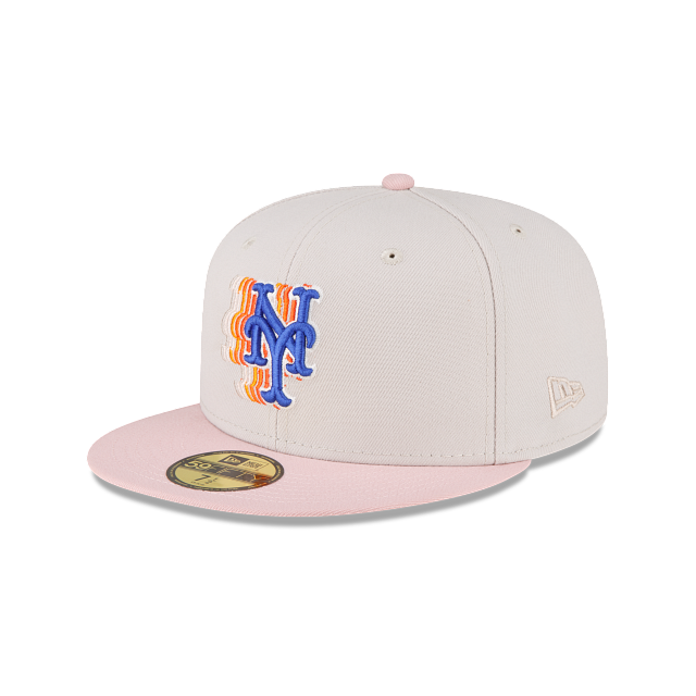 New Era Just Caps Stone Pink New York Mets 2023 59FIFTY Fitted Hat