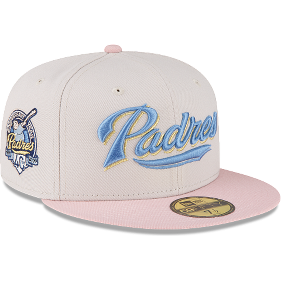 New Era Just Caps Stone Pink San Diego Padres 2023 59FIFTY Fitted Hat