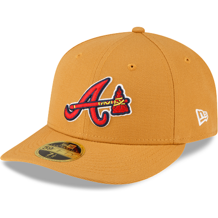 New Era Atlanta Braves Taupe Low Profile 2023 59FIFTY Fitted Hat