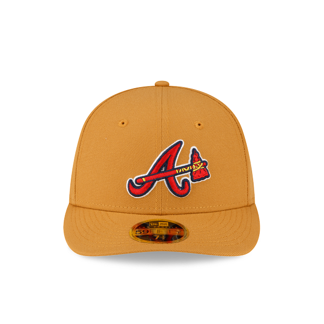 New Era Atlanta Braves Taupe Low Profile 2023 59FIFTY Fitted Hat