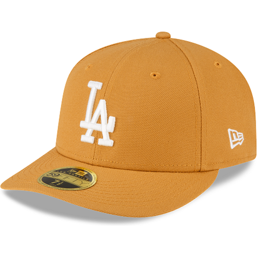 New Era Los Angeles Dodgers Taupe Low Profile 2023 59FIFTY Fitted Hat
