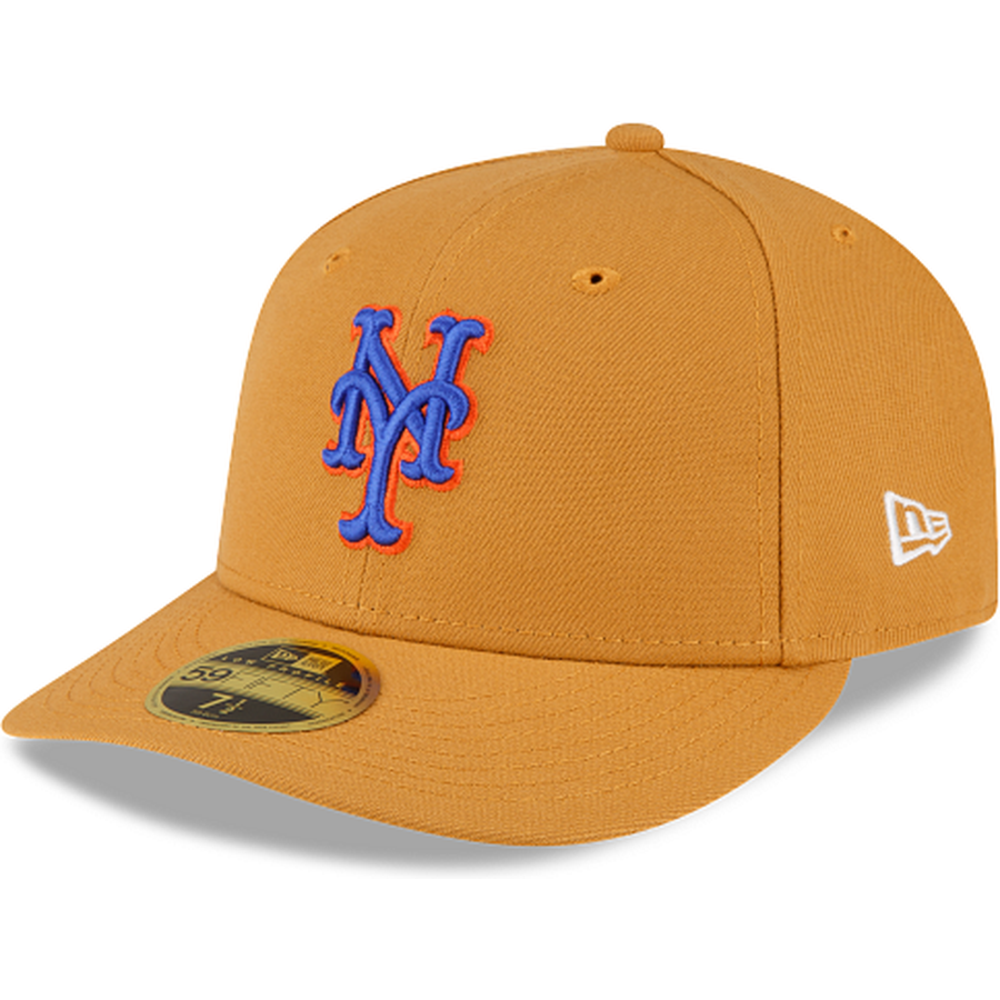 New Era New York Mets Taupe Low Profile 2023 59FIFTY Fitted Hat
