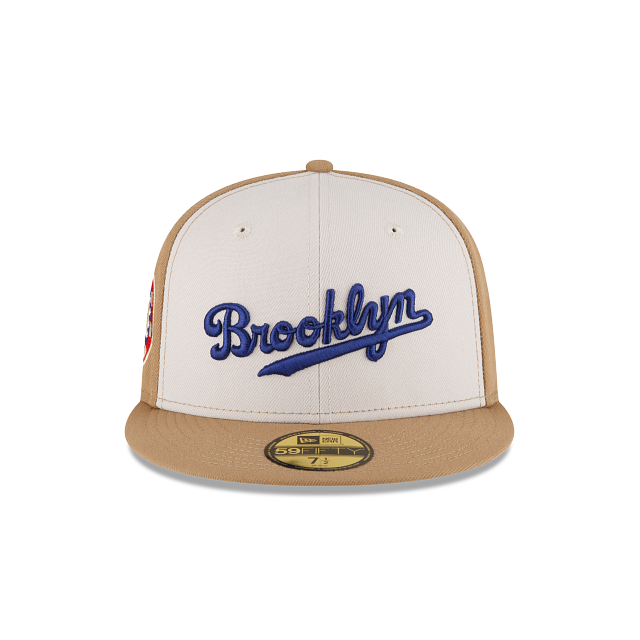 New Era Just Caps Khaki Brooklyn Dodgers 2023 59FIFTY Fitted Hat