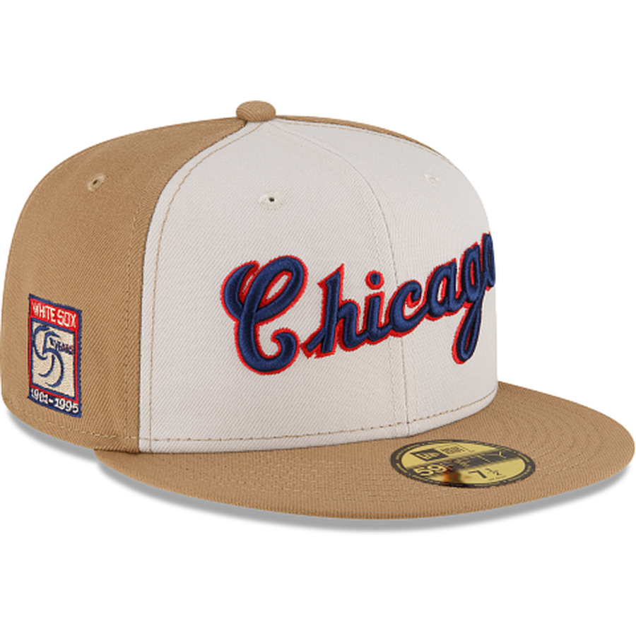 New Era Just Caps Khaki Chicago White Sox 2023 59FIFTY Fitted Hat