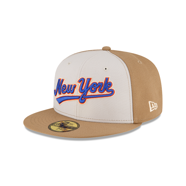 New Era Just Caps Khaki New York Mets 2023 59FIFTY Fitted Hat
