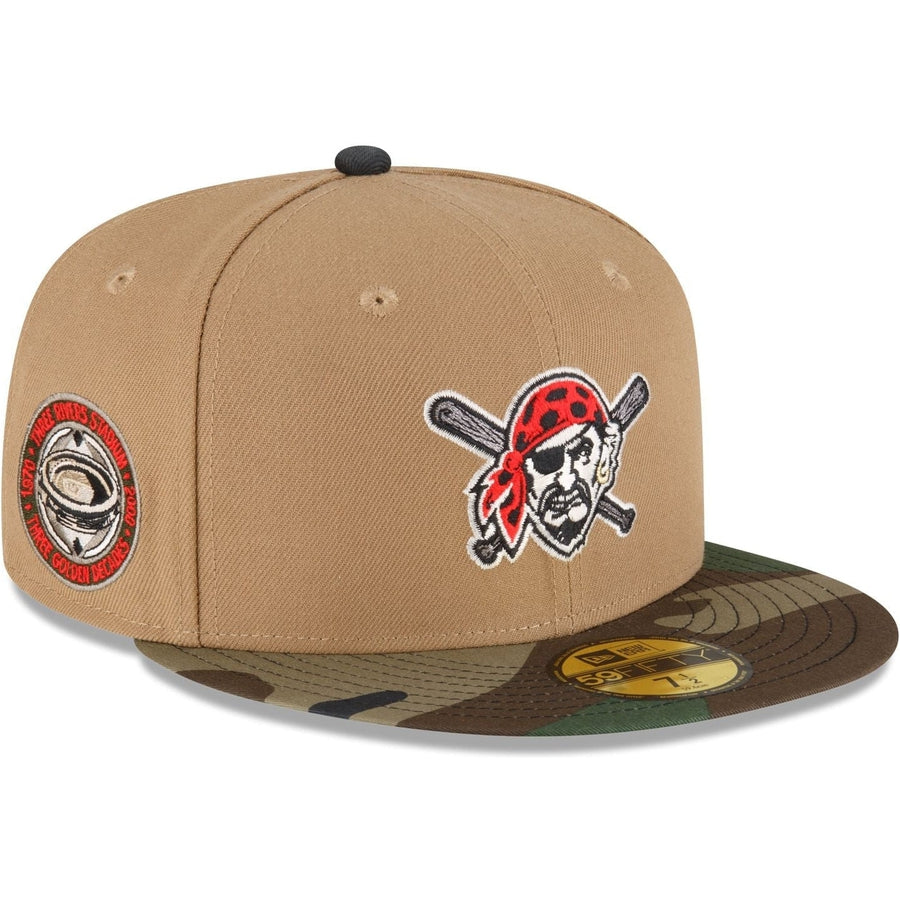 New Era Just Caps Camo Khaki Pittsburgh Pirates 2023 59FIFTY Fitted Hat