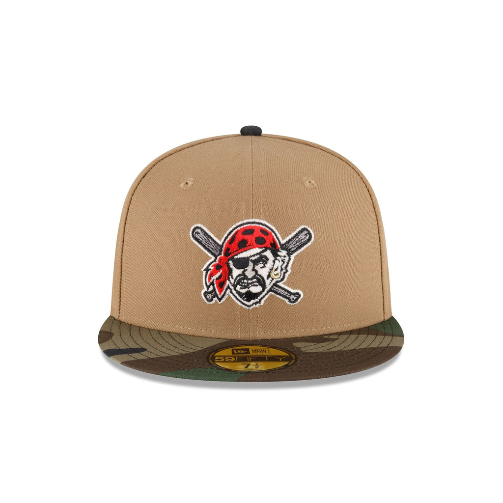 New Era Just Caps Camo Khaki Pittsburgh Pirates 2023 59FIFTY Fitted Hat