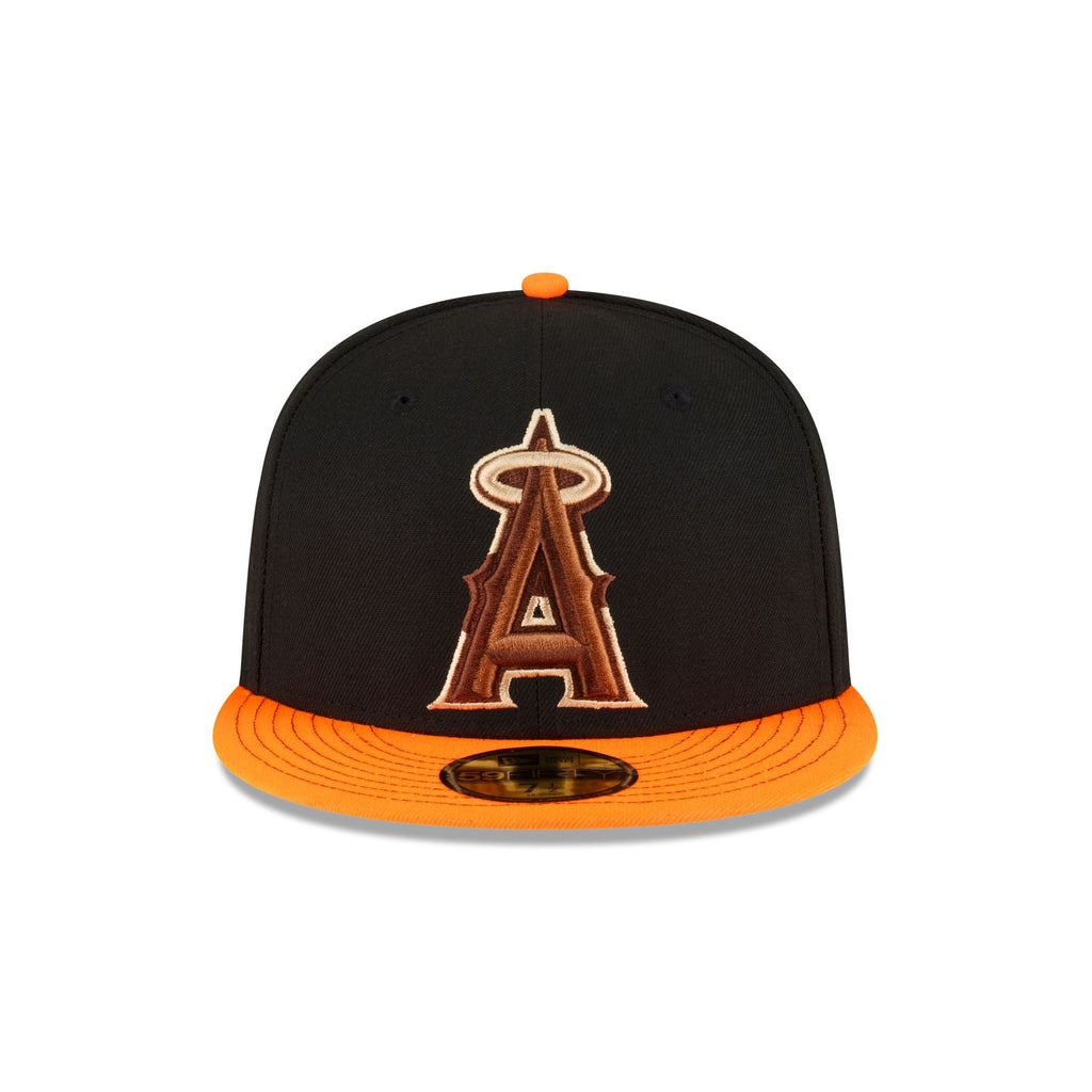 New Era Just Caps Orange Visor Los Angeles Angels 2023 59FIFTY Fitted Hat