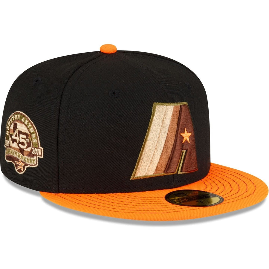 New Era Just Caps Orange Visor Houston Astros 2023 59FIFTY Fitted Hat