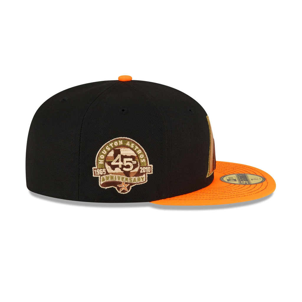 New Era Just Caps Orange Visor Houston Astros 2023 59FIFTY Fitted Hat