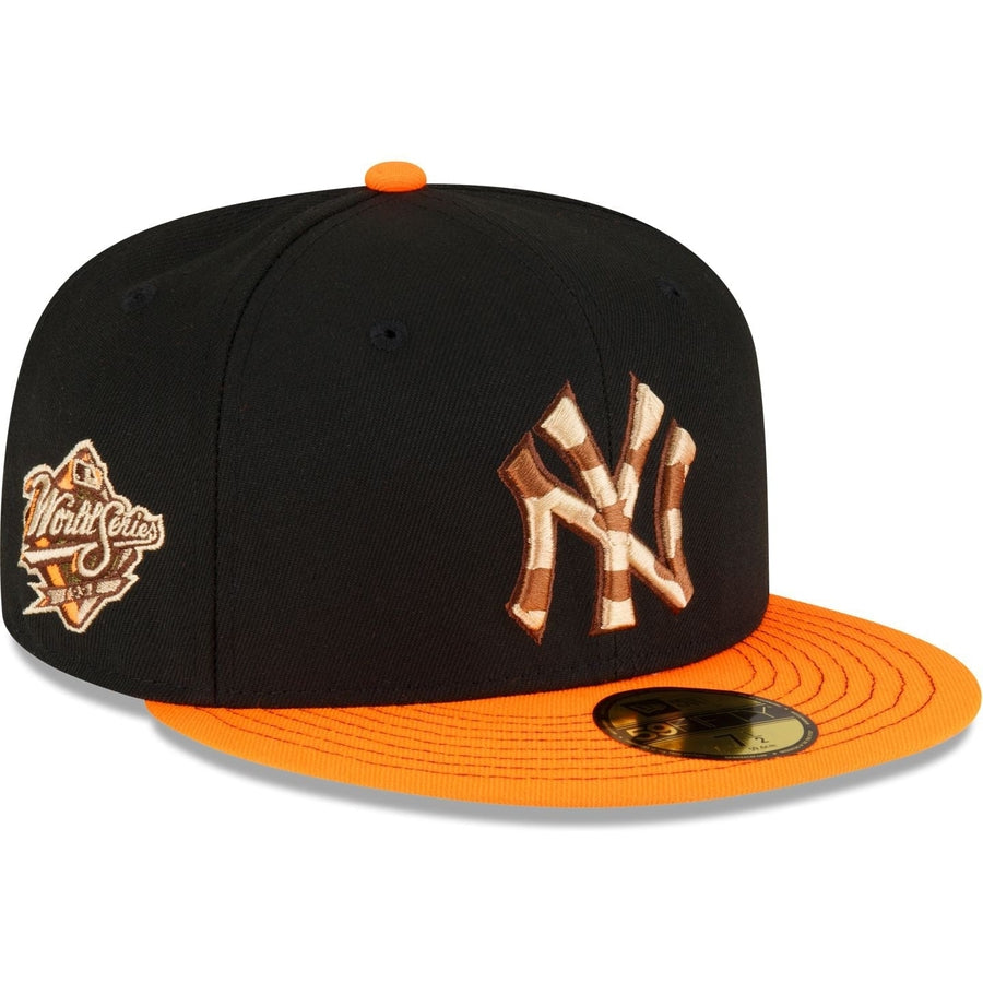 New Era Just Caps Orange Visor New York Yankees 2023 59FIFTY Fitted Hat