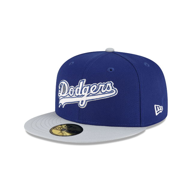 New Era Just Caps Gray Visor Los Angeles Dodgers 2023 59FIFTY Fitted Hat