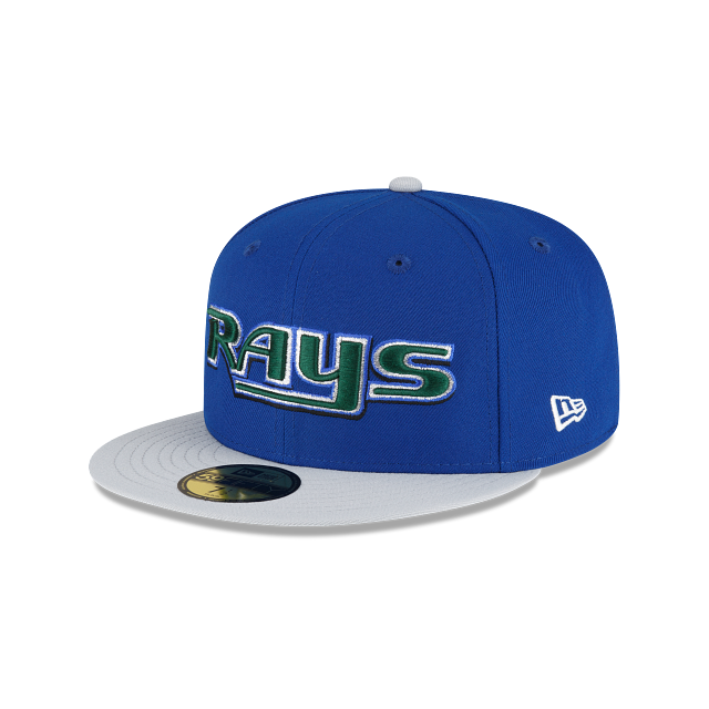 New Era Just Caps Gray Visor Tampa Bay Rays 2023 59FIFTY Fitted Hat