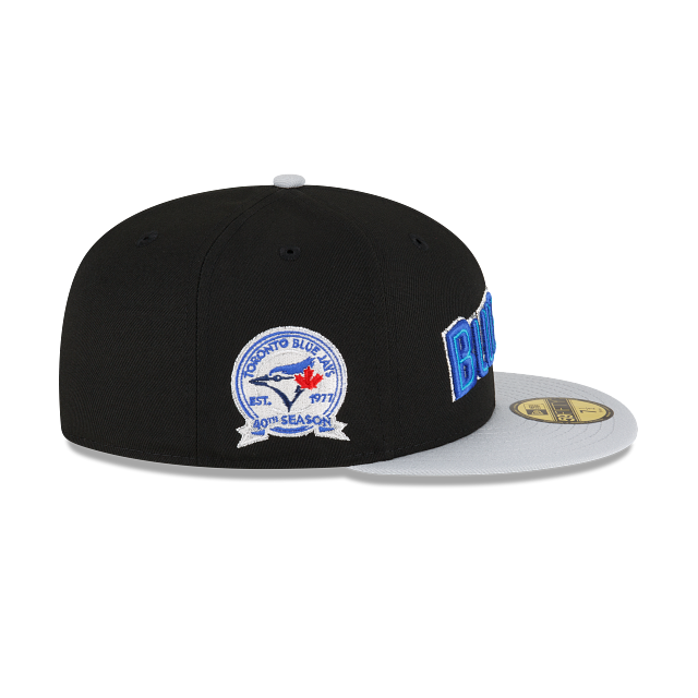 New Era Just Caps Gray Visor Toronto Blue Jays 2023 59FIFTY Fitted Hat