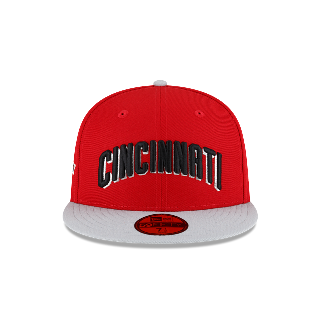 Cincinnati Reds MLB New Era Team Script Heather snapback red cap