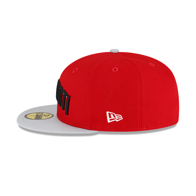 New Era Just Caps Gray Visor Cincinnati Reds 2023 59FIFTY Fitted Hat