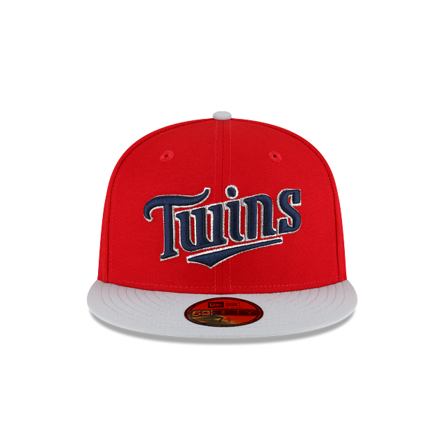 New Era Just Caps Gray Visor Minnesota Twins 2023 59FIFTY Fitted Hat