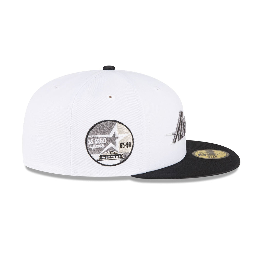 New Era Just Caps Optic White Houston Astros 2023 59FIFTY Fitted Hat