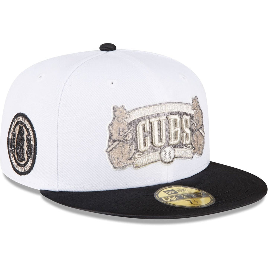 New Era Just Caps Optic White Chicago Cubs 2023 59FIFTY Fitted Hat