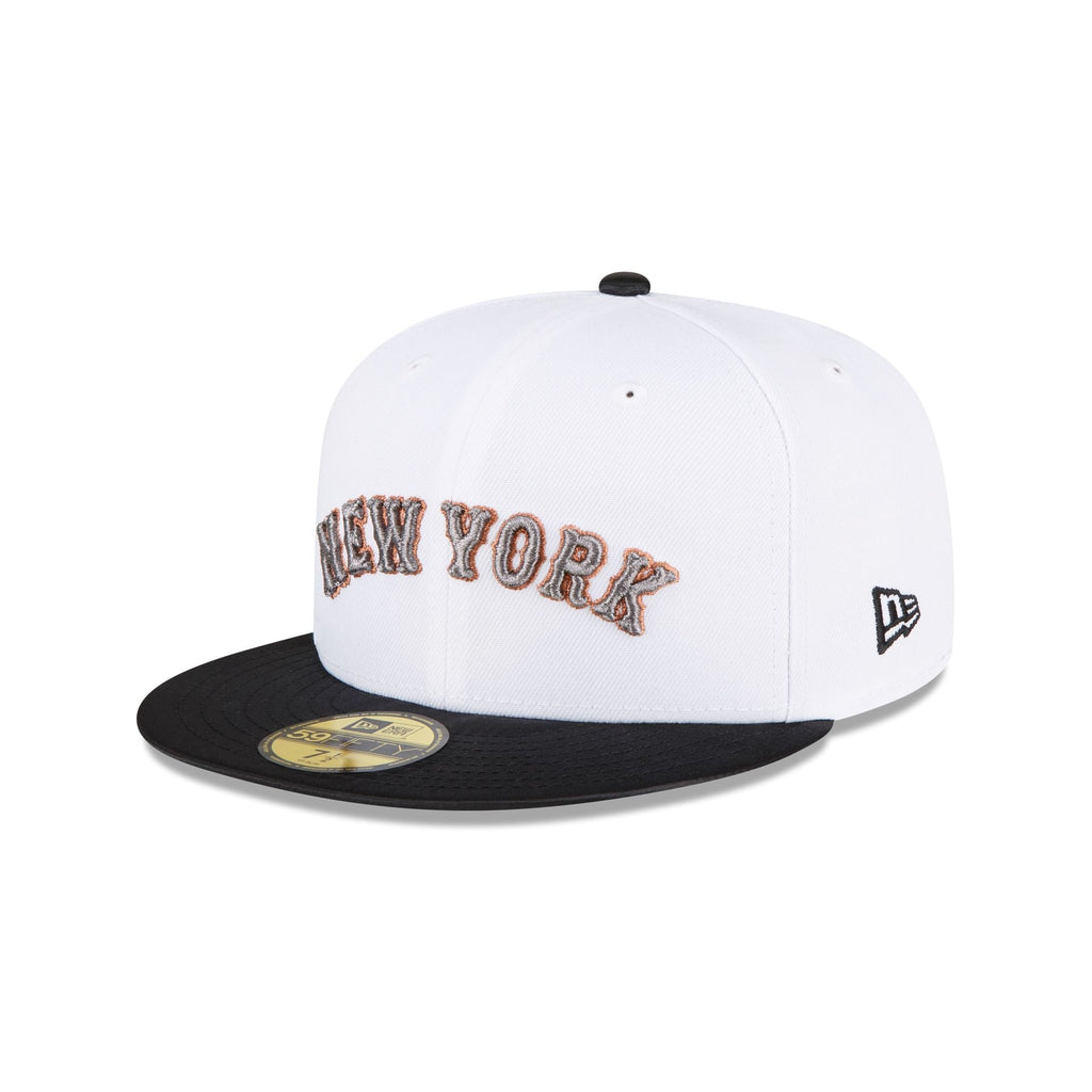 New Era Just Caps Optic White New York Mets 2023 59FIFTY Fitted Hat