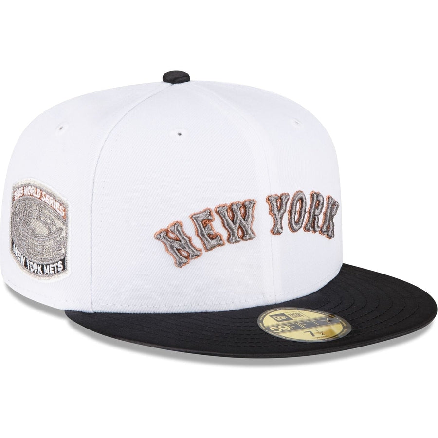 New Era Just Caps Optic White New York Mets 2023 59FIFTY Fitted Hat