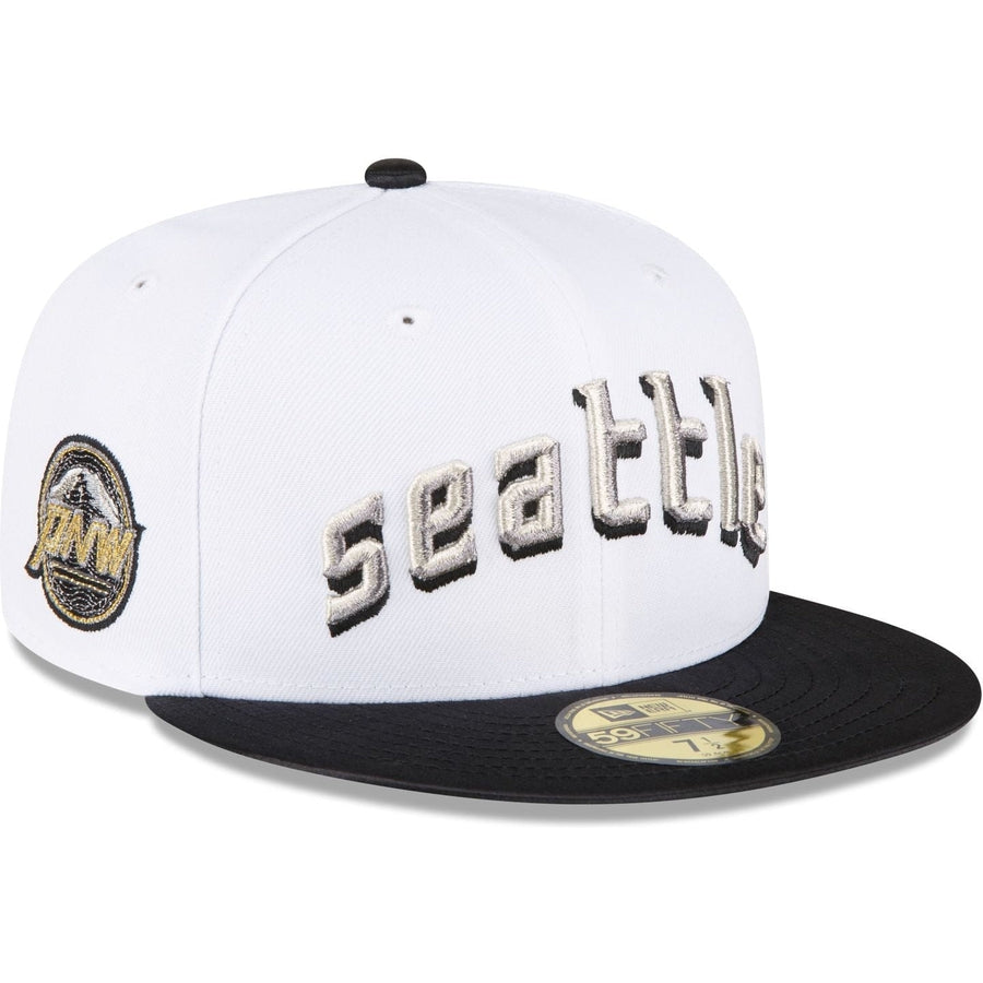 New Era Just Caps Optic White Seattle Mariners 2023 59FIFTY Fitted Hat