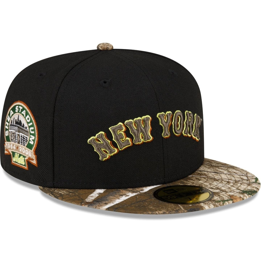 New Era Just Caps Black Crown New York Mets 2023 59FIFTY Fitted Hat