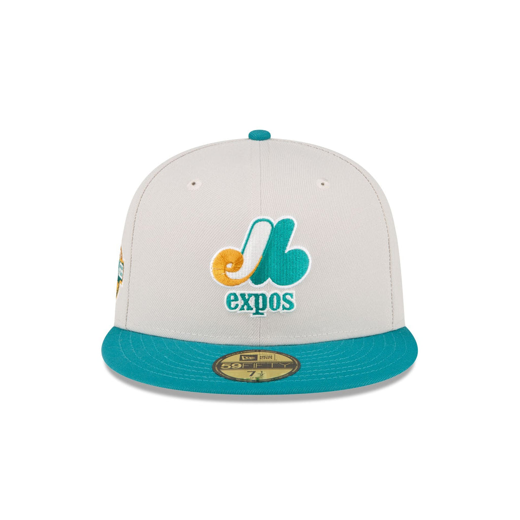 New Era Just Caps Cadet Blue Montreal Expos 2023 59FIFTY Fitted Hat
