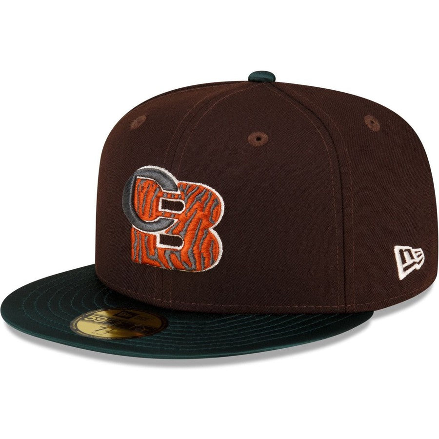 New Era Just Caps Green Satin Cincinnati Bengals 2023 59FIFTY Fitted Hat