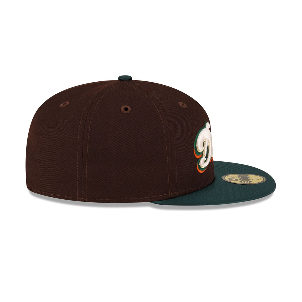 New Era Just Caps Green Satin Miami Dolphins 2023 59FIFTY Fitted Hat