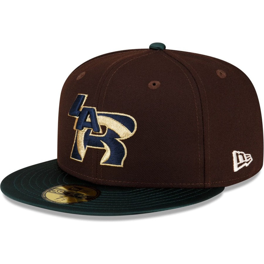 New Era Just Caps Green Satin Los Angeles Rams 2023 59FIFTY Fitted Hat