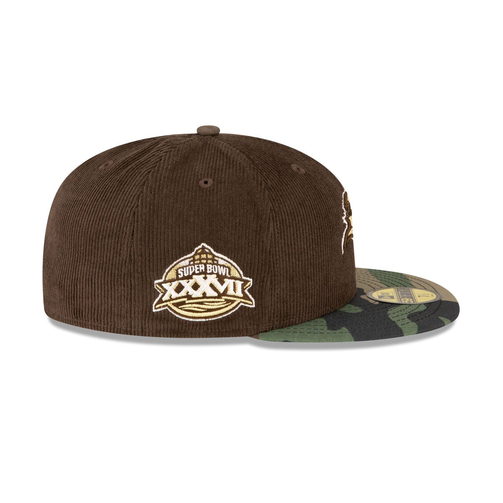 New Era Just Caps Brown Camo Tampa Bay Buccaneers 2023 59FIFTY Fitted Hat