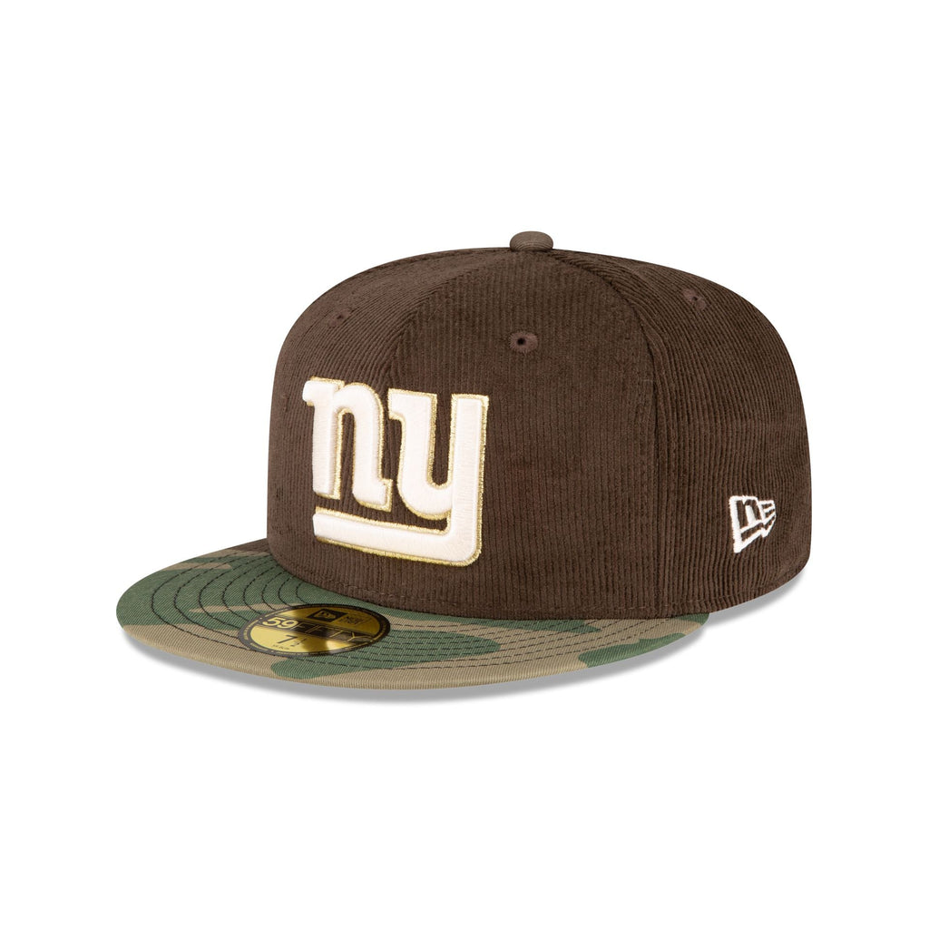 New Era Just Caps Brown Camo New York Giants 2023 59FIFTY Fitted Hat