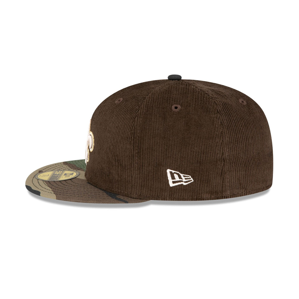 New Era Just Caps Brown Camo New Orleans Saints 2023 59FIFTY Fitted Hat