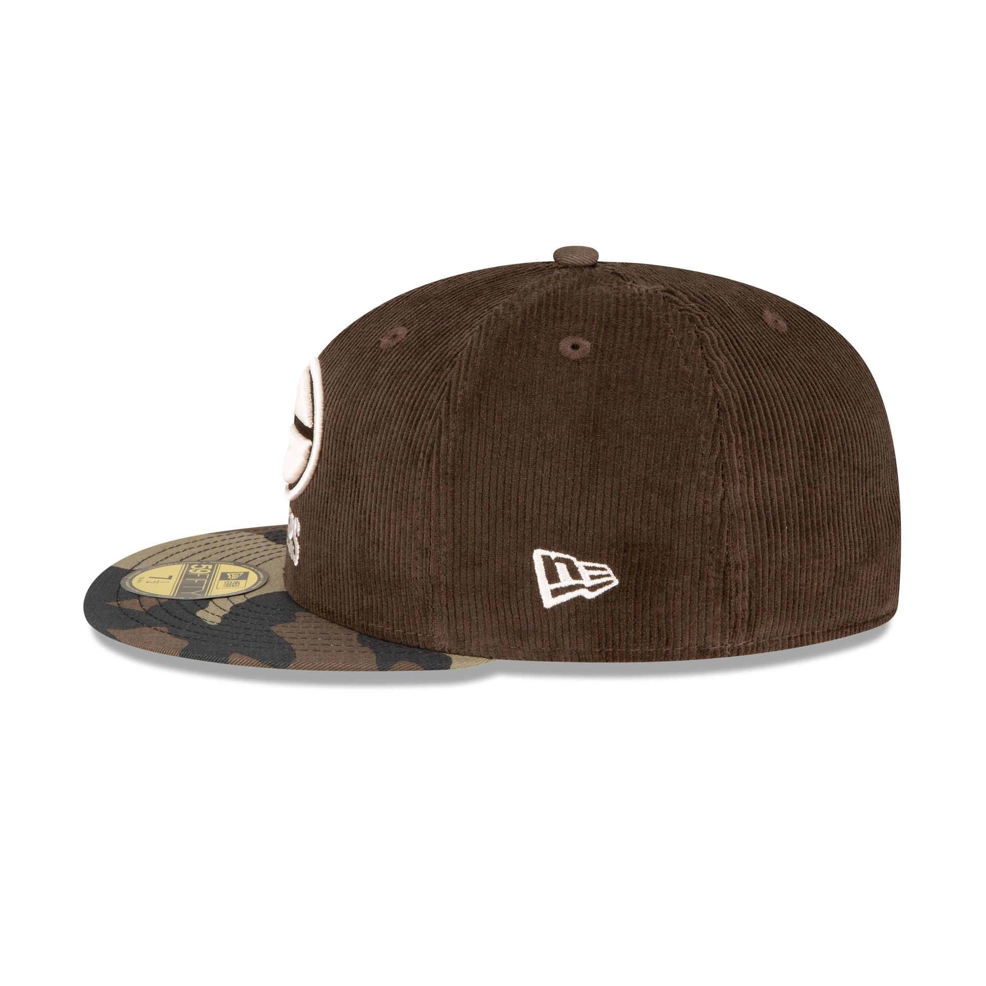 New Era Just Caps Brown Camo Green Bay Packers 2023 59FIFTY Fitted Hat