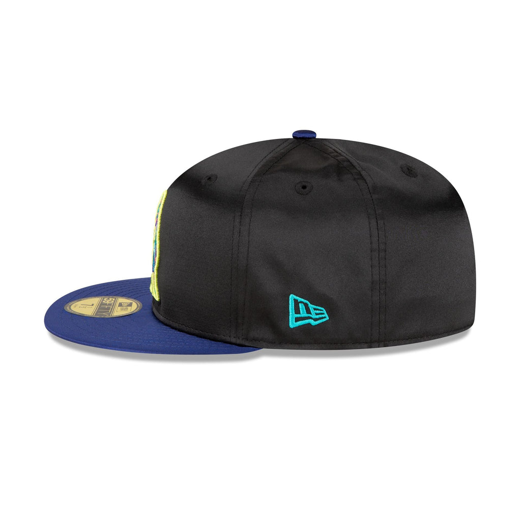 New Era Hillsboro Hops Black Satin 2023 59FIFTY Fitted Hat
