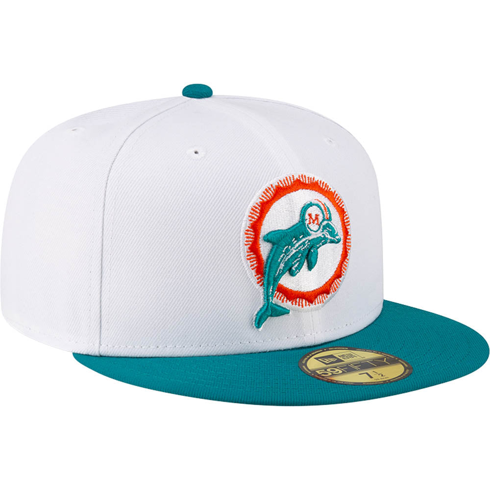 New Era x JS Miami Dolphins "Snow" White 2023 59FIFTY Fitted Hat