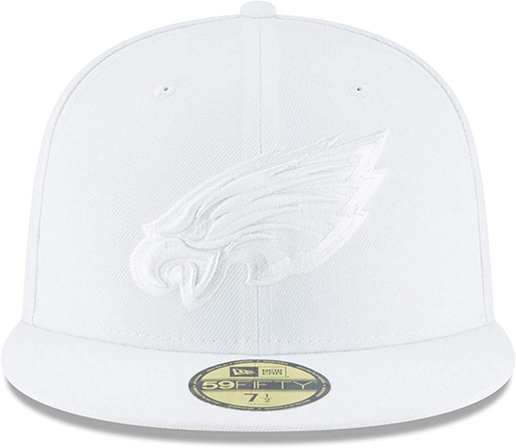 New Era Philadelphia Eagles White on White 59FIFTY Fitted Hat