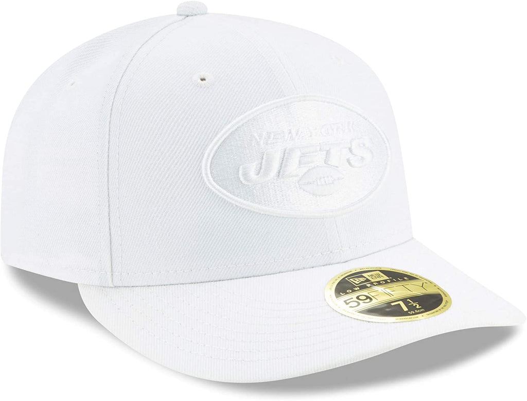 New Era New New York Jets White on White Low Profile 59FIFTY Fitted Hat