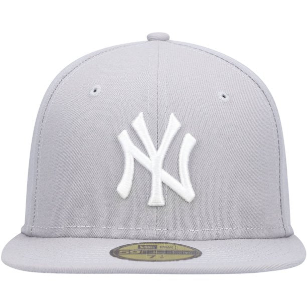 New Era New York Yankees Gray Logo 59FIFTY Fitted Hat