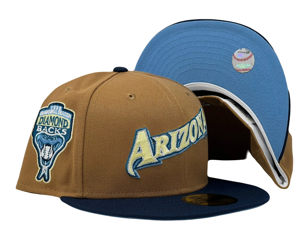 New Era Arizona Diamondbacks 1998 Inaugural Season Light Bronze/Navy 2023 59FIFTY Fitted Hat
