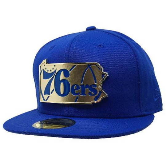 New Era Philadelphia 76ers 59Fifty Fitted Hat (Gold Slated)