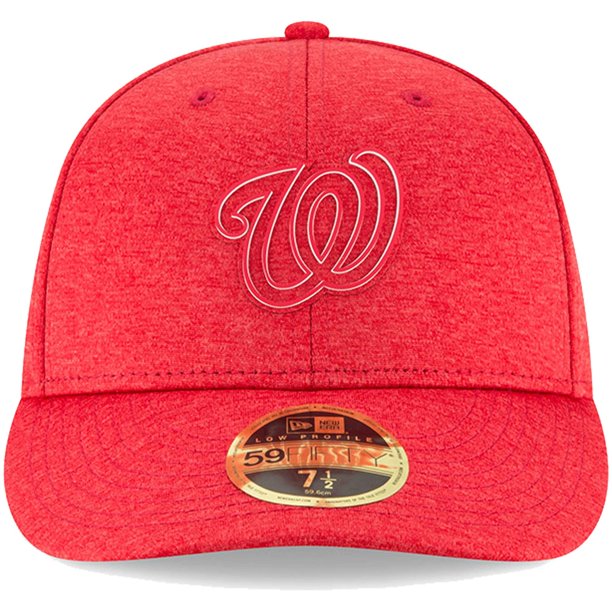 New Era Washington Nationals Red 2018 Clubhouse Collection Low Profile 59FIFTY Fitted Hat