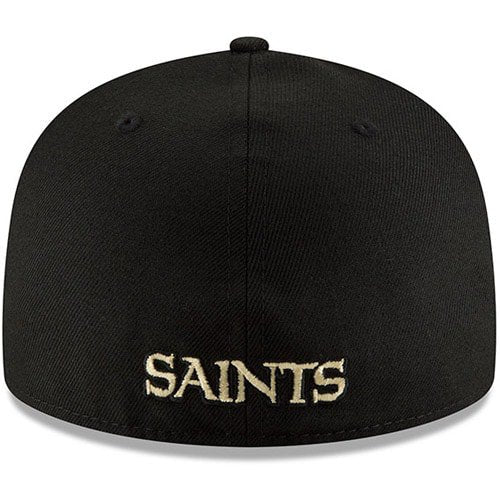 New Era New Orleans Saints Black/Gold Omaha 59FIFTY Fitted Hat