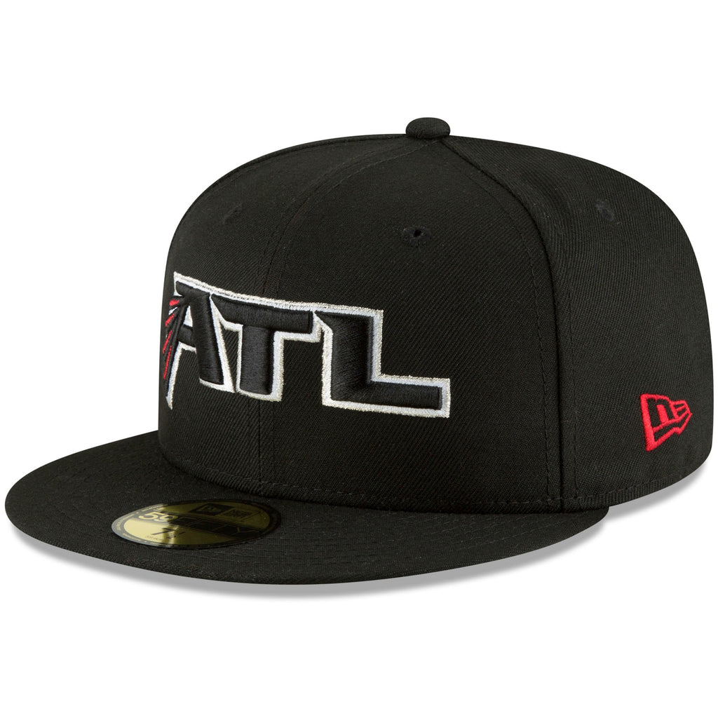 New Era Atlanta Falcons Black Omaha 59FIFTY Fitted Hat