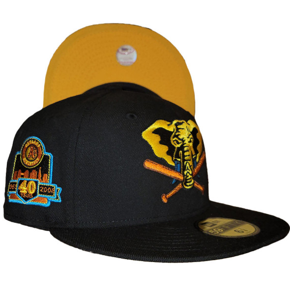 New Era Oakland Athletics "Maui Wowie" Black/Yellow 40th Anniversary 59FIFTY Fitted Hat