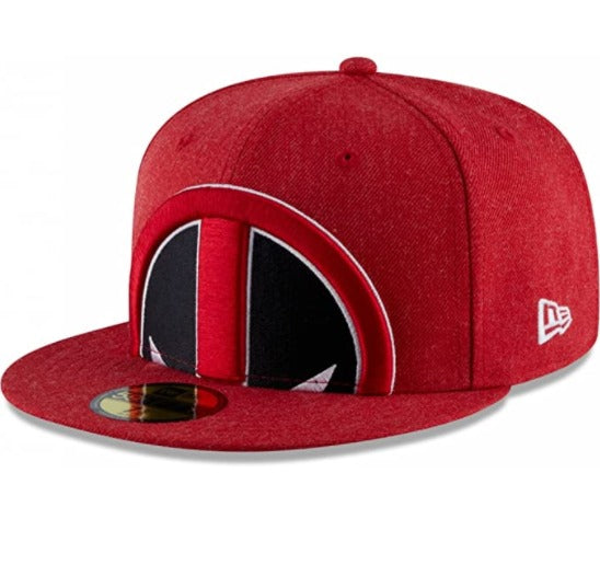 New Era Deadpool Red Color Trim 59FIFTY Fitted Hat
