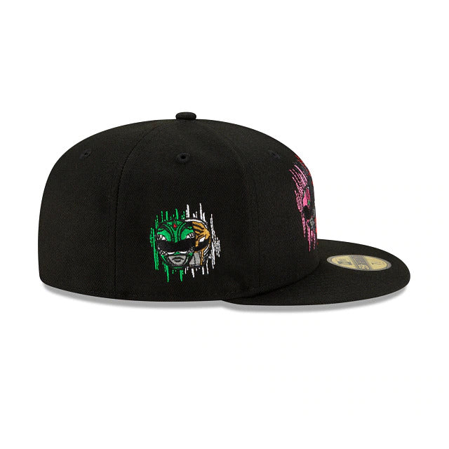 New Era Power Rangers Helmets Black 59FIFTY Fitted Hat