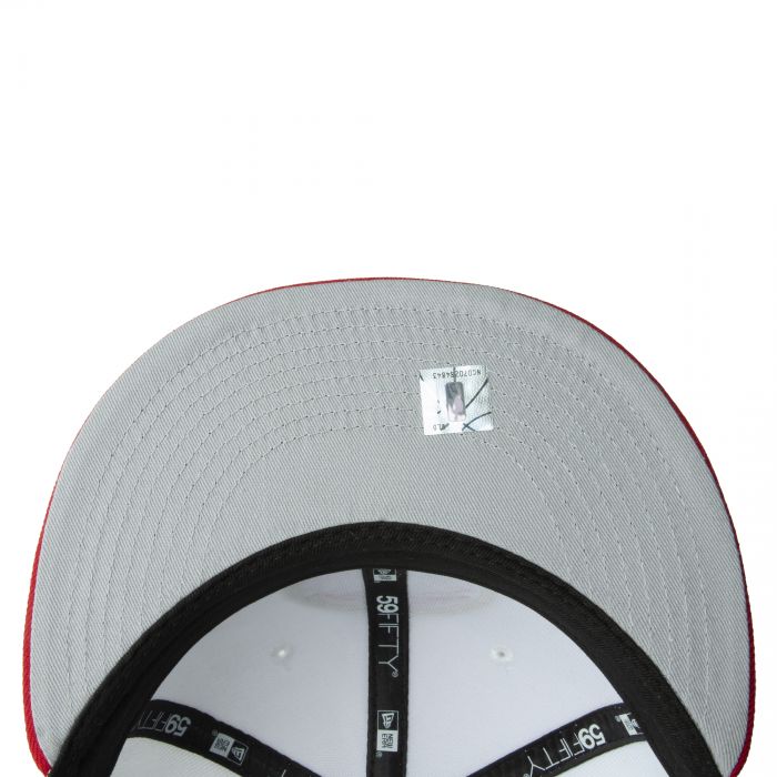 New Era Detroit Pistons White/Red/Gold 59FIFTY Fitted Cap