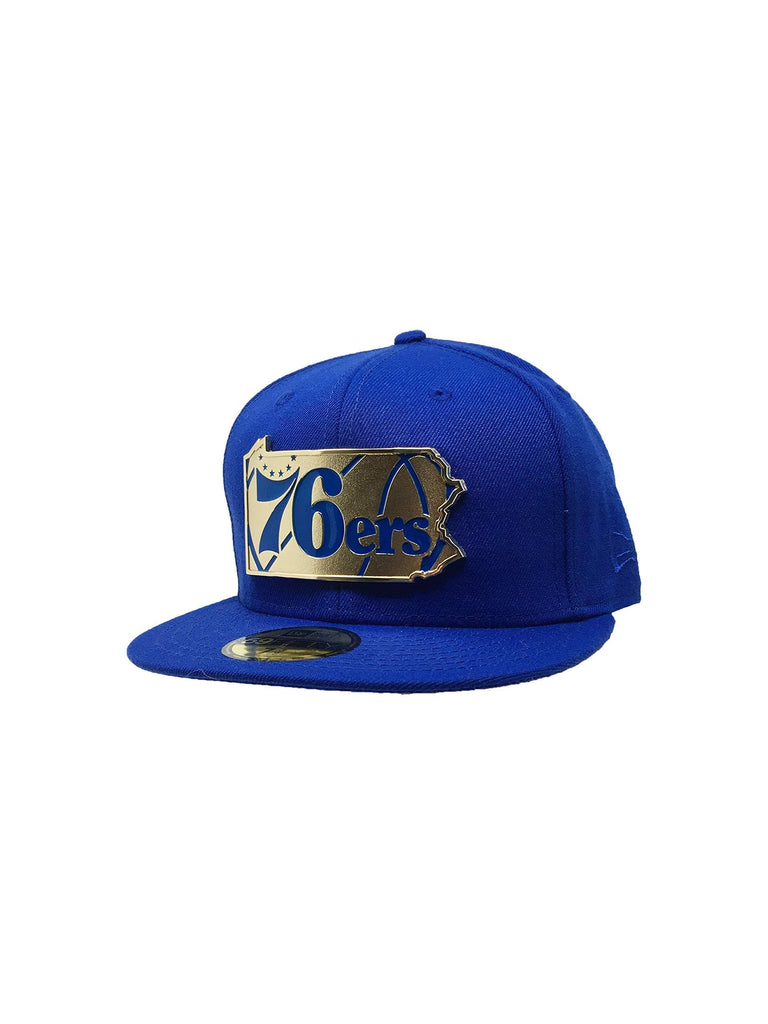 New Era Philadelphia 76ers 59Fifty Fitted Hat (Gold Slated)